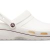 Sandales Crocs résistantes et confortables pour le sport, unisexes, blanches et marron, « Blanc Marron » 205883-0FW