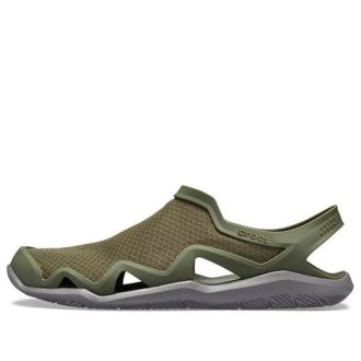 Sandales Crocs Swiftwater Mesh Wave « Vert armée » 205701-3TF