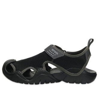 Sandales Crocs Swiftwater « Noir et gris clair » 203967-02S