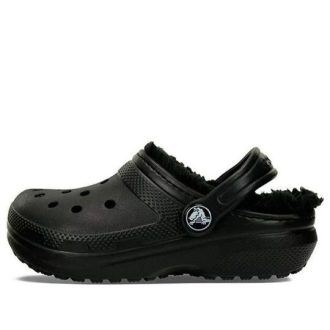 Sandales d&rsquo;extérieur doublées Crocs (GS) « Noir » 207009-060