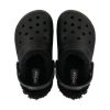 Sandales d&rsquo;extérieur doublées Crocs (GS) « Noir » 207009-060
