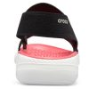 Sandales d&rsquo;extérieur ouvertes Crocs LiteRide (femmes) à motif noir et rouge, 205868-066