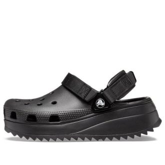 Sandales décontractées Crocs Classic Hiker unisexes noires 206772-060