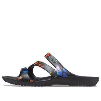 Sandales décontractées Crocs Kadee (femmes) Tie Dye Noir 206894-001