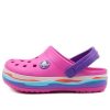 Sandales décontractées Crocs (PS) Crocband Wavy Band Small, rose et violet, 205697-6L0