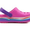 Sandales décontractées Crocs (PS) Crocband Wavy Band Small, rose et violet, 205697-6L0