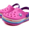 Sandales décontractées Crocs (PS) Crocband Wavy Band Small, rose et violet, 205697-6L0