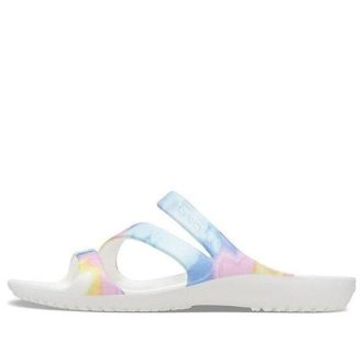 Sandales décontractées multicolores Tie Dye Swiftwater Crocs (femmes) « Blanc » 206894-928