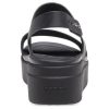 Sandales décontractées noires à semelle épaisse Crocs Brooklyn (femmes) 206453-060 Sandales décontractées noires à semelle épaisse Crocs Brooklyn (femmes) 206453-060