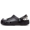 Sandales décontractées unisexes noires Crocs Classic Feel The Positivity 207571-001 Sandales décontractées unisexes noires Crocs Classic Feel The Positivity 207571-001
