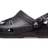 Sandales décontractées unisexes noires Crocs Classic Feel The Positivity 207571-001 Sandales décontractées unisexes noires Crocs Classic Feel The Positivity 207571-001
