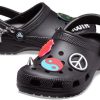 Sandales décontractées unisexes noires Crocs Classic Feel The Positivity 207571-001 Sandales décontractées unisexes noires Crocs Classic Feel The Positivity 207571-001