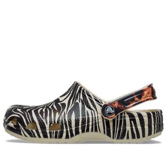 Sandales de plage Crocs Classic Animal unisexes « Blanc » 207840-2Y9