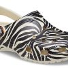 Sandales de plage Crocs Classic Animal unisexes « Blanc » 207840-2Y9
