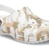 Sandales de plage Crocs Classic Clog à imprimé camouflage, blanc, unisexe, 206454-94S