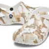 Sandales de plage Crocs Classic Clog à imprimé camouflage, blanc, unisexe, 206454-94S