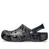Sandales de plage Crocs Classic Clog à imprimé camouflage, noires, unisexes, 206454-001