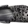 Sandales de plage Crocs Classic Clog à imprimé camouflage, noires, unisexes, 206454-001