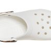 Sandales de plage Crocs Classic Clog à imprimé léopard, blanches, 206638-1D1