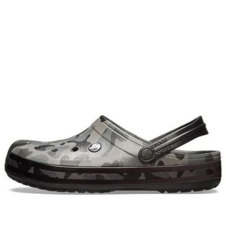 Sandales de plage Crocs Classic Clog, noir camouflage, 205579-0DY