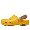 Sandales de plage Crocs Classic Clog unisexes jaunes 206340-700