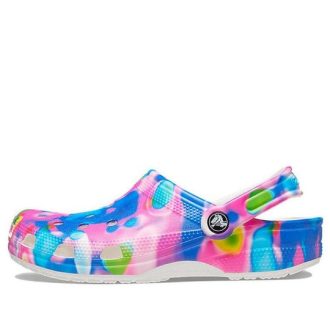Sandales de plage Crocs Classic unisexes bleu rose 207556-102