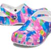 Sandales de plage Crocs Classic unisexes bleu rose 207556-102
