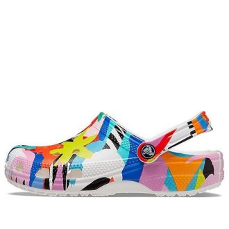 Sandales de plage Crocs Classic unisexes multicolores blanches 207849-94S