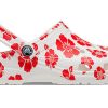 Sandales de plage Crocs Classic unisexes, rouge et blanc, 207849-1AZ