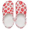 Sandales de plage Crocs Classic unisexes, rouge et blanc, 207849-1AZ