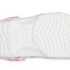 Sandales de plage Crocs Classic unisexes, rouge et blanc, 207849-1AZ