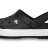 Sandales de plage Crocs Crocband unisexes, noir et blanc, 11989-060