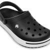 Sandales de plage Crocs Crocband unisexes, noir et blanc, 11989-060