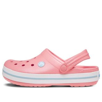Sandales de plage Crocs unisexes rose et blanc « Rose et blanc » 11016-7H5
