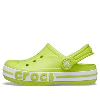 Sandales de plage à talon plat Crocs (PS) vertes pour l&rsquo;extérieur, 205100-3TX