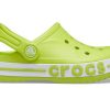 Sandales de plage à talon plat Crocs (PS) vertes pour l&rsquo;extérieur, 205100-3TX