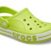 Sandales de plage à talon plat Crocs (PS) vertes pour l&rsquo;extérieur, 205100-3TX