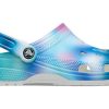Sandales de plage unisexes multicolores blanches Crocs 207556-94S