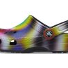 Sandales de plage unisexes multicolores noires Crocs 207556-0C4