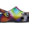 Sandales de plage unisexes multicolores noires Crocs 207556-0C4