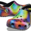 Sandales de plage unisexes multicolores noires Crocs 207556-0C4