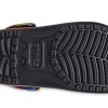 Sandales de plage unisexes multicolores noires Crocs 207556-0C4