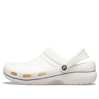 Sandales de sport antidérapantes et résistantes Crocs unisexes blanches et noires « Blanc Noir » 205883-126