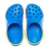Sandales de sport Crocs (PS) à talon plat et motif amusant, bleues, 207074-4JL