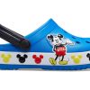 Sandales de sport à talon plat Crocs (PS) Disney Mickey, bleu, 206307-4JL