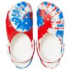 Sandales de sport unisexes Crocs Classic Pattern, résistantes à l&rsquo;usure et antidérapantes, blanches, bleues et rouges, « Blanc, bleu et rouge » 205453-928