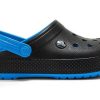 Sandales de sport unisexes Crocs, résistantes à l&rsquo;usure, légères et confortables, noires et bleues, « Black Blue » 205237-49S