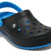 Sandales de sport unisexes Crocs, résistantes à l&rsquo;usure, légères et confortables, noires et bleues, « Black Blue » 205237-49S