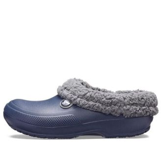 Sandales de sport unisexes Crocs Stay Warm Cozy et résistantes à l&rsquo;usure, bleues, 204563-4HE
