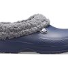 Sandales de sport unisexes Crocs Stay Warm Cozy et résistantes à l&rsquo;usure, bleues, 204563-4HE